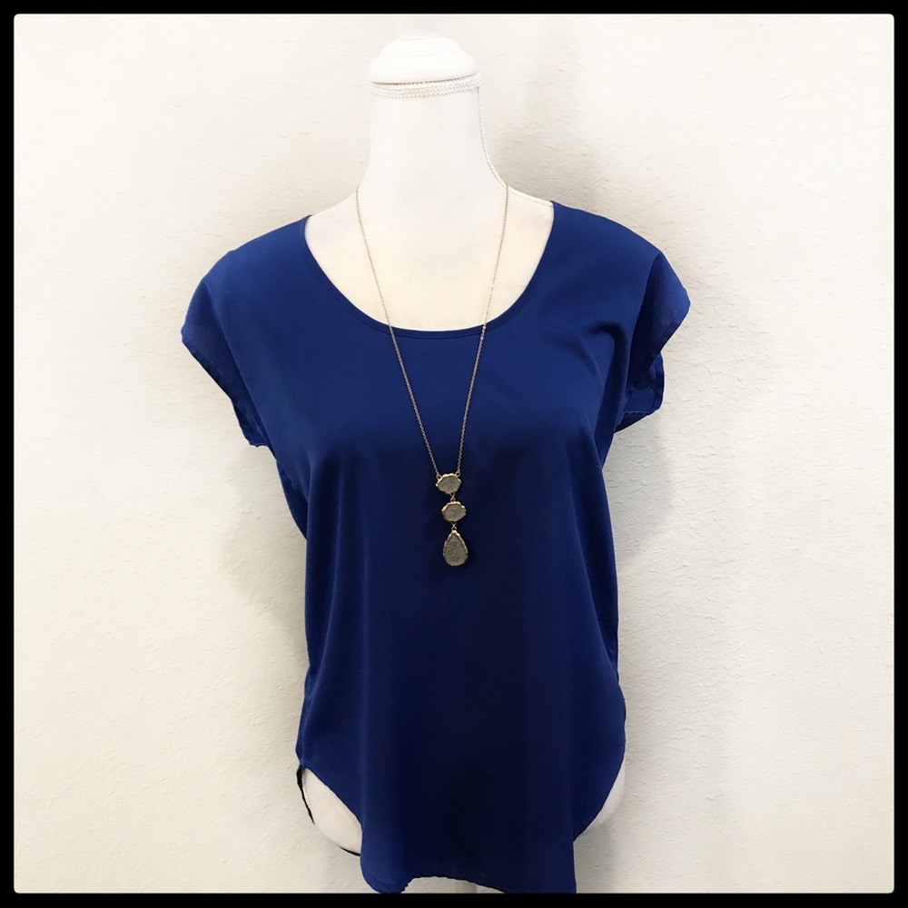 Cobalt blue blouse